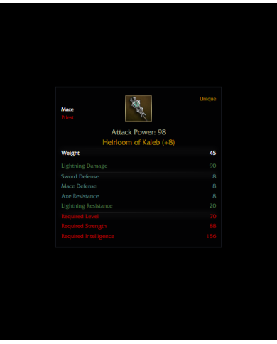 +8 HEİRLOOM OF KALEB