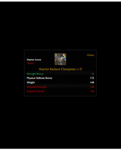 +7 Warrior Radiant Set