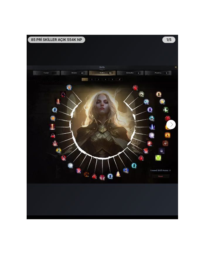 85 PRİ SKİLLER AÇIK 554K NP