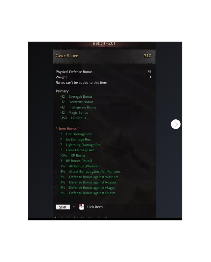 +20 Relic Full Skill Warrior 750k Battle Point