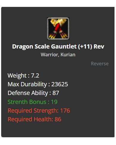 +11 Rev Dragon Scale Gaunlets