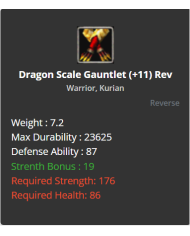 +11 Rev Dragon Scale Gaunlets