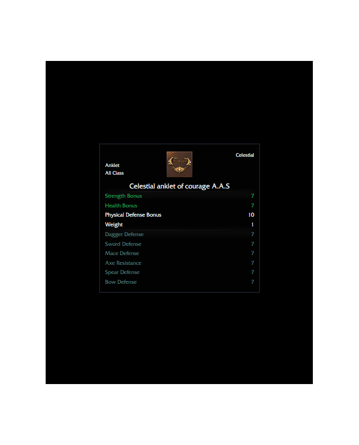 A.A.S. COURAGE ANKLET