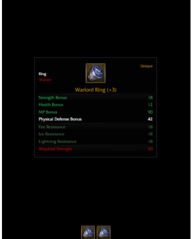 +3 DUAL WARLORD RING