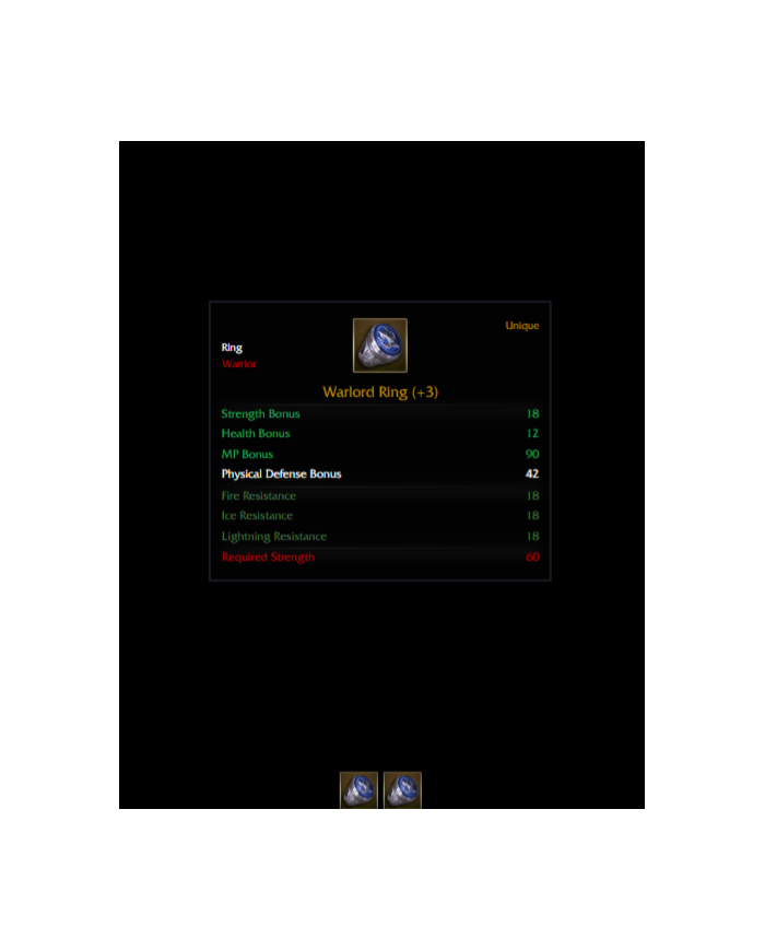 +3 DUAL WARLORD RING