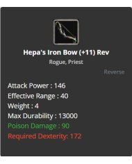 +11 Hepa's Iron Bow
