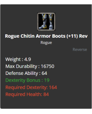 reb11 chd + rogue chitin set