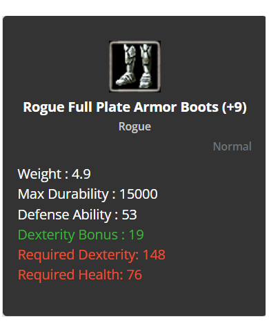 rogue full plate +9