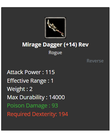+14 Mirage Dagger