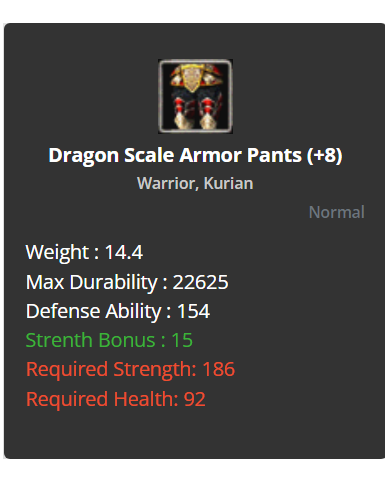 +8 Dragon Scale Set