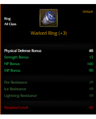 +3 Warlord Ring