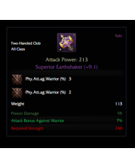 SUPERİOR EARTHSHAKER +9