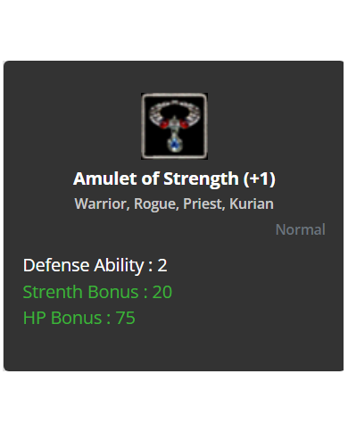 +1 Amulet of Str