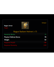 +7 ROGUE RADİANT SET