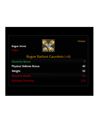 +7 ROGUE RADİANT SET