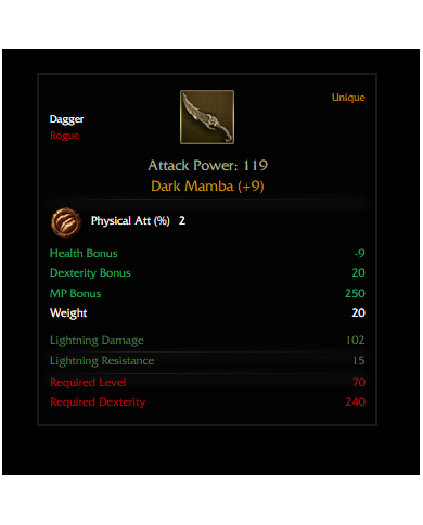 +9 DARK MAMBA  2 PYS