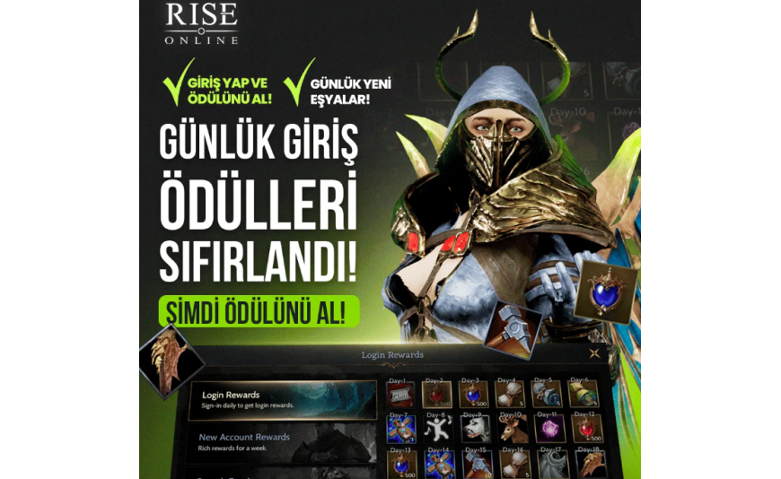 Günlük Giriş Ödülleri Sıfırlandı!